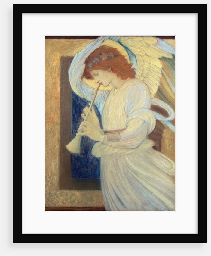 An Angel Playing a Flageolet by Edward Coley Burne-Jones