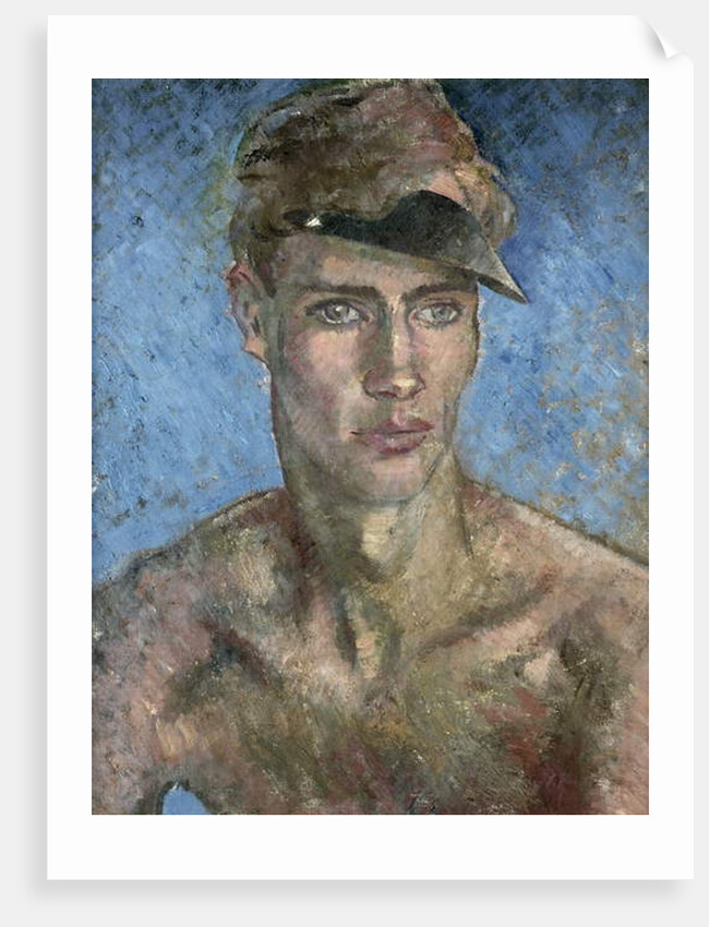 Young Man Wearing a Sun Visor by Glyn Warren Philpot