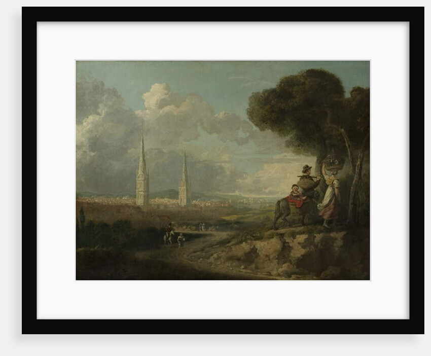 Coventry from Hillfields, c.1807 by Edward Junior Rudge