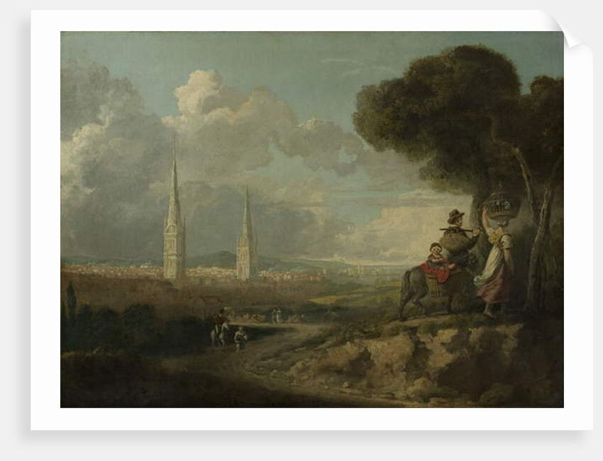 Coventry from Hillfields, c.1807 by Edward Junior Rudge