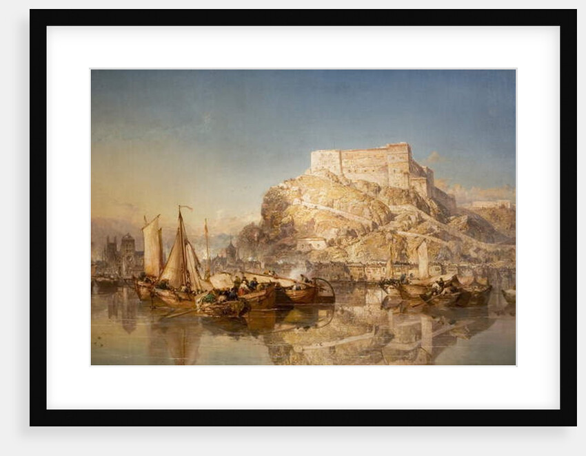 The Town and Fortress of Huy on the River Meuse, 1880 by James Webb