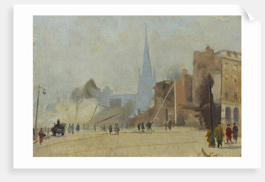 Broadgate Coventry after Raid, November 1940, 1940-44 by Ernest Townsend