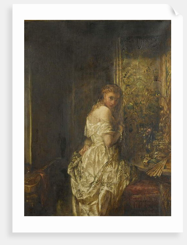 Woman in White, 1872 by Alfred Woolmer