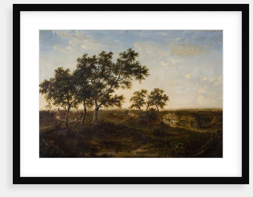 Landscape with Cottage and Figures, early 19th century by Patrick Nasmyth