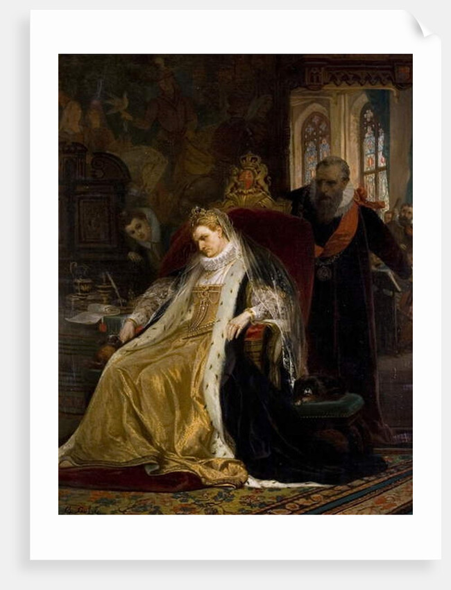 A Troubled Elizabeth, late 19th century by Charles Soubre