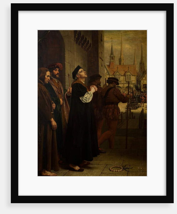 The Martyrdom of Laurence Saunders at Coventry, right hand panel of triptych, 1851 by Charles West Cope