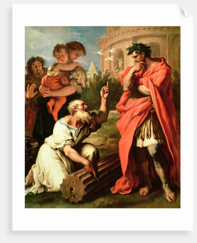 Tarquin the Elder consulting Attus Nevius the Augur by Sebastiano Ricci