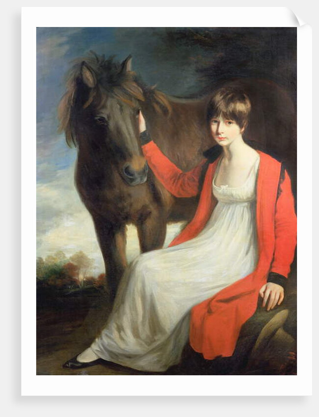 Portrait of Miss Emily Beauchamp with her Pony by John Opie