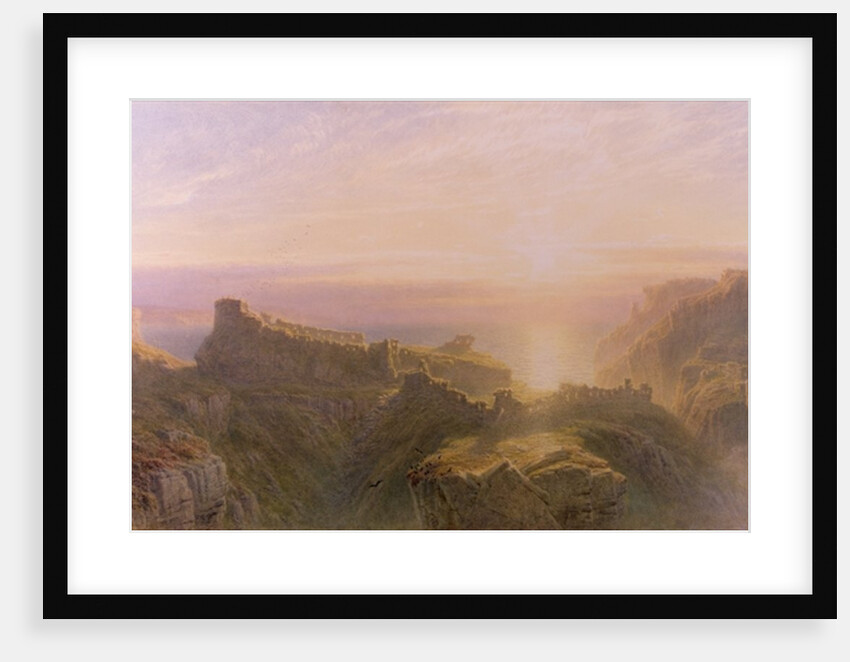 Sunset at Tintagel, 1871 by John Mogford