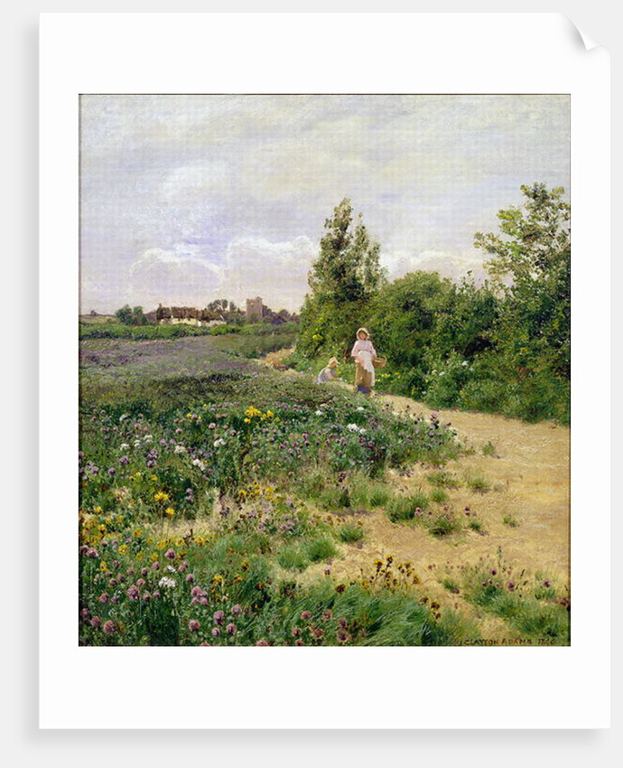 A Surrey Lane, 1890 by John Clayton Adams