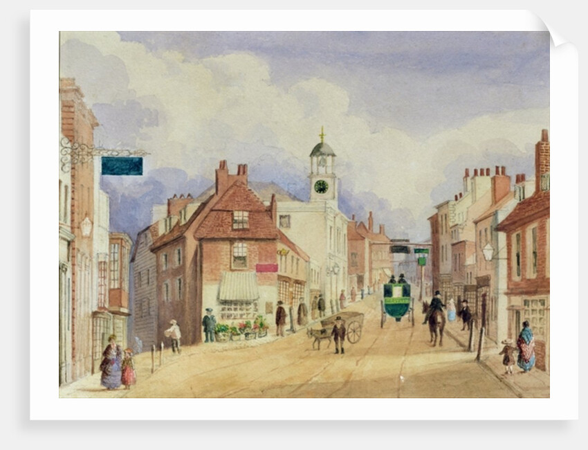 Croydon High Street, c.1850-55 by Ellen Keen