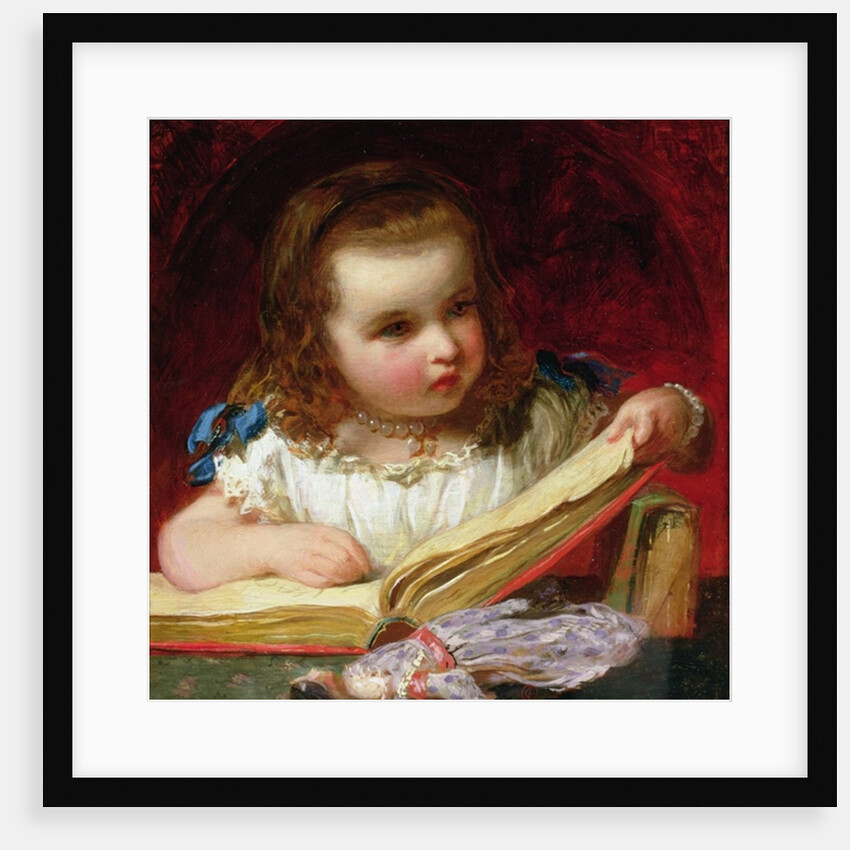 A Girl Reading by James Sant