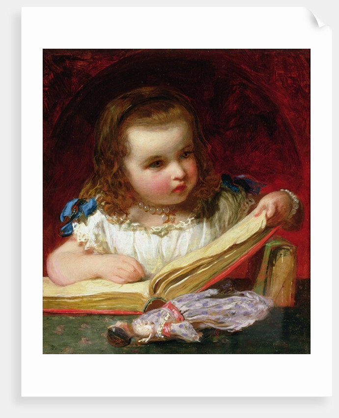A Girl Reading by James Sant