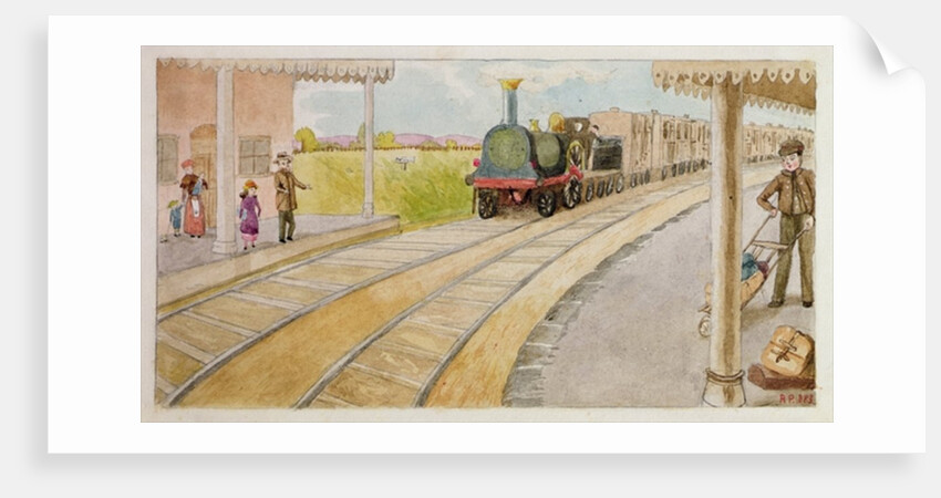 Catching the Train, Addiscombe, 1883 by Rosa Petherick