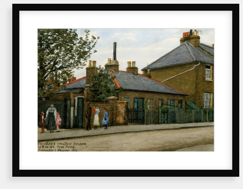 135 to 139 Oval Road: Croydon's Smallest Houses, 1921 by Evacustes Arthur Phipson