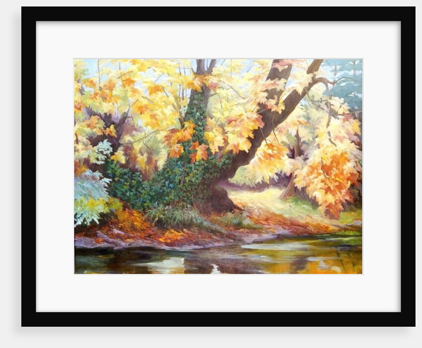 Autumn on the Darent, 1999 by Cristiana Angelini