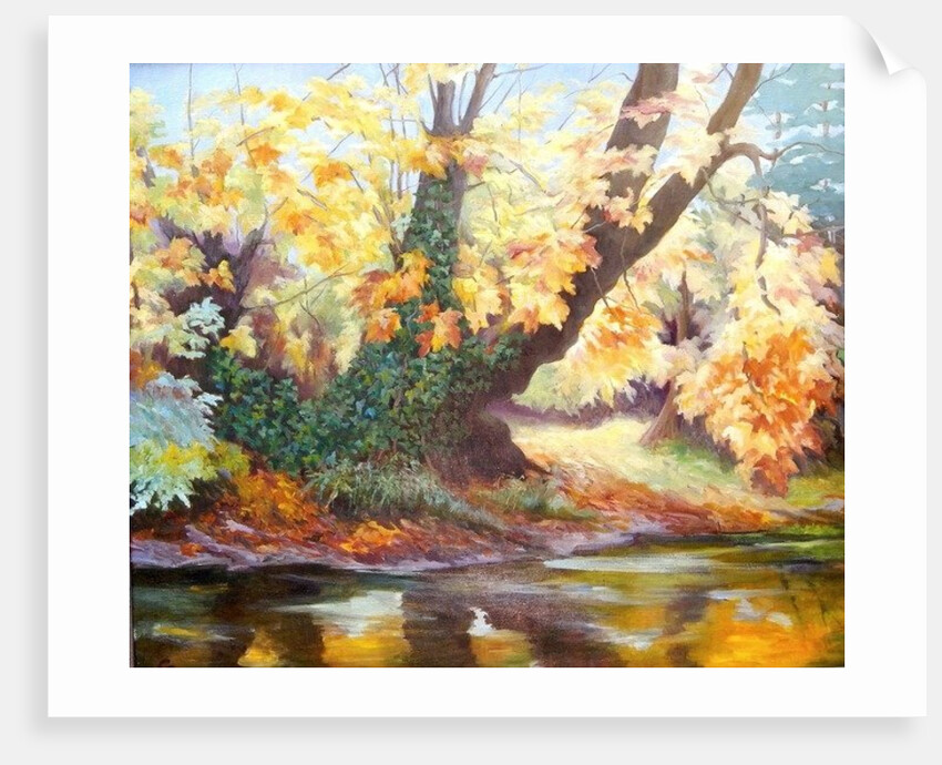 Autumn on the Darent, 1999 by Cristiana Angelini