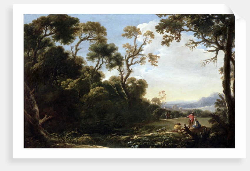 Wooded Landscape by Salvator Rosa