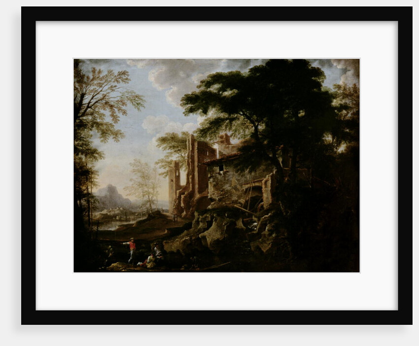 Landscape with a Water-mill by Salvator Rosa