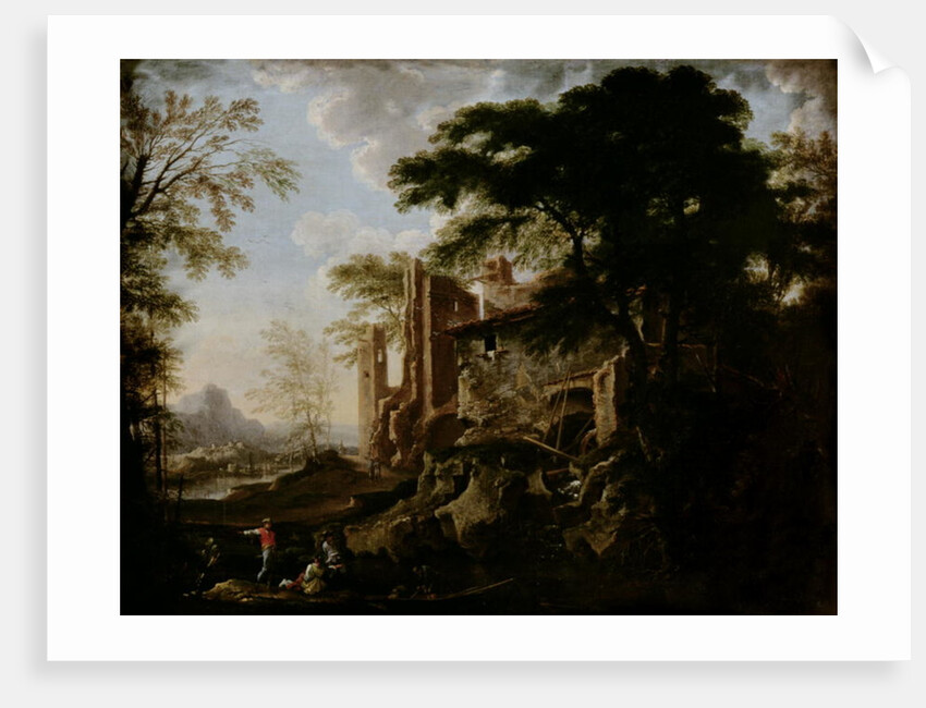 Landscape with a Water-mill by Salvator Rosa