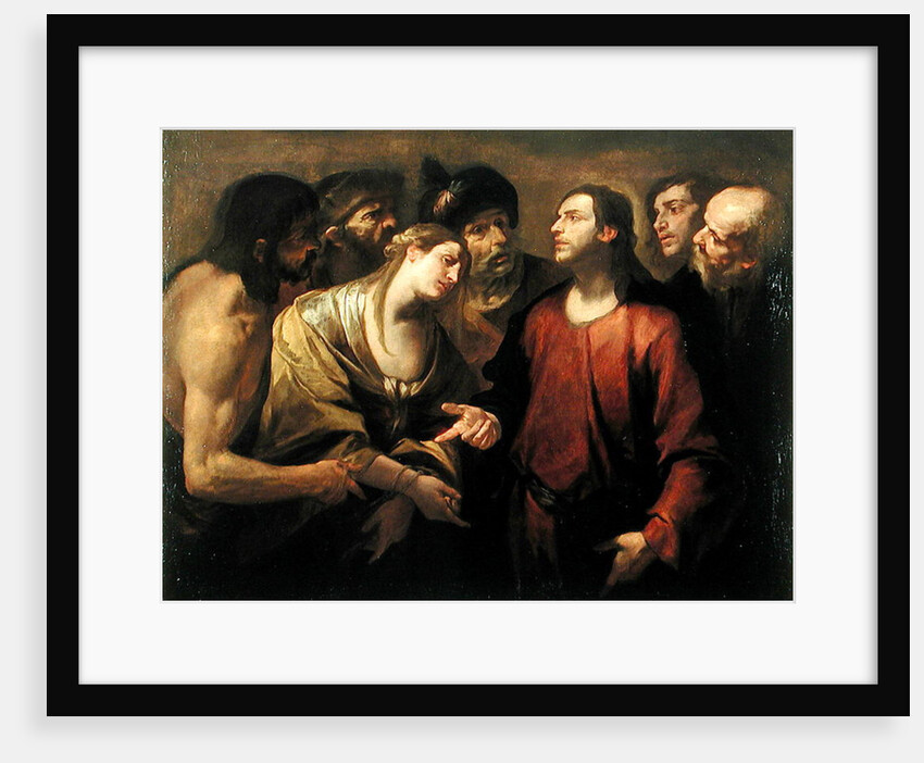 Christ and the Woman taken in Adultery by Gioacchino Assereto