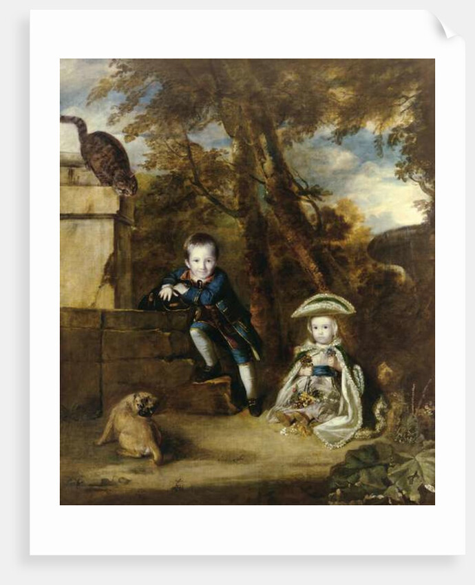 Paul Cobb Methuen and his sister Christian, later Lady Boston by Joshua Reynolds
