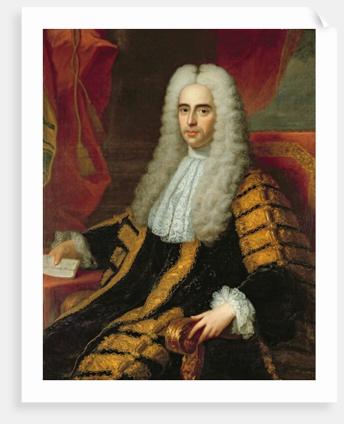 Portrait of Rt Hon John Methuen as Lord Chancellor of Ireland by Adrien Carpentiers