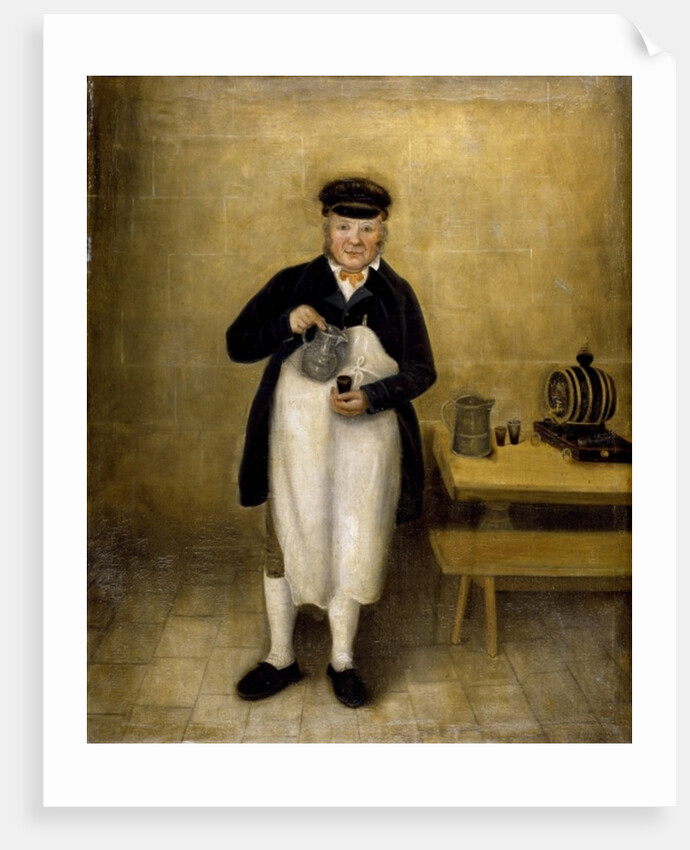 Portrait of the Chatsworth cellarman, c.1835 by William Baker