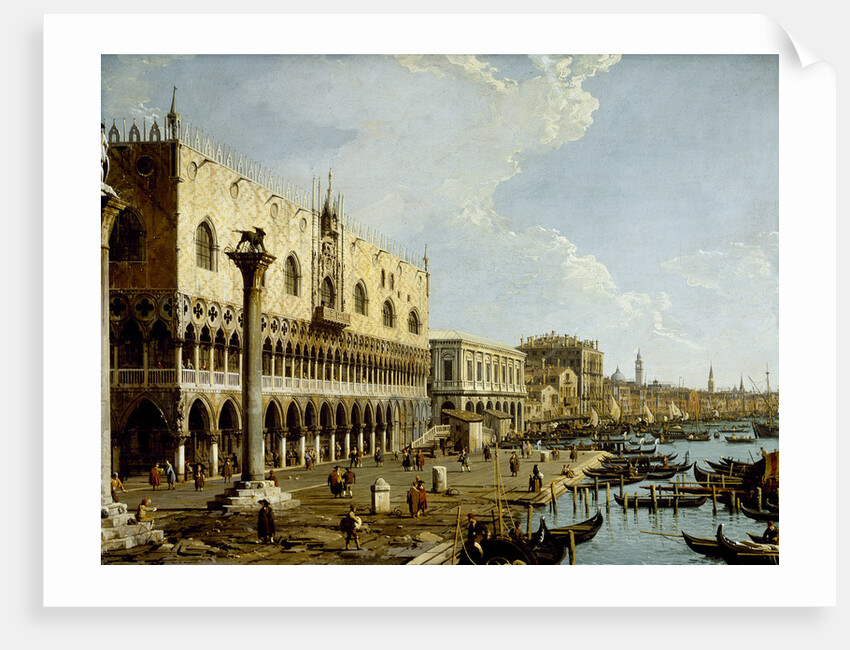 Venice: a view of the Doge's Palace and the Riva degli Schiavoni from the Piazzetta, c.1729 by Canaletto