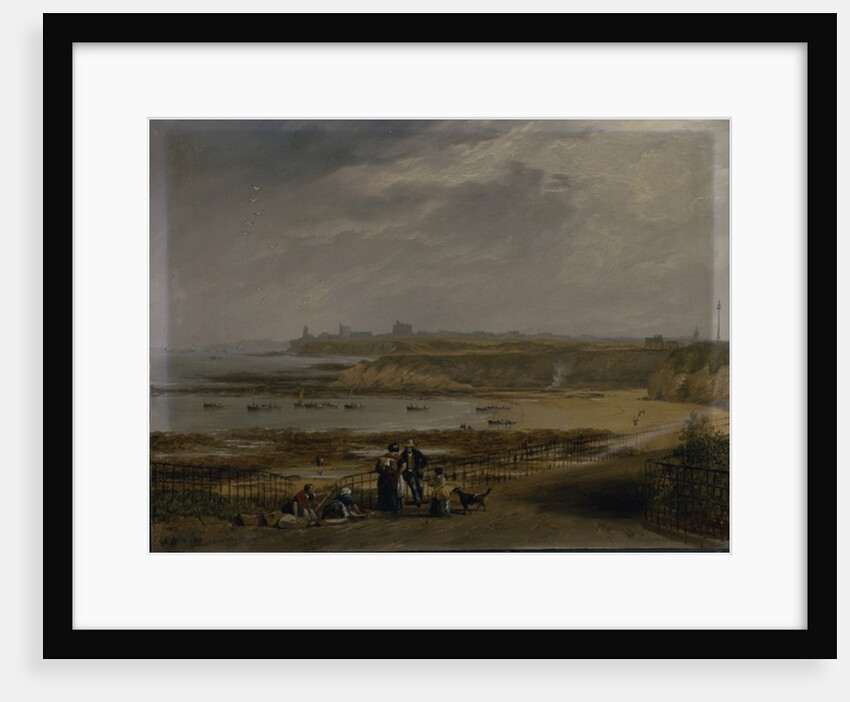 Cullercoats looking towards Tynemouth - Ebb tide, 1845 by John Wilson Carmichael