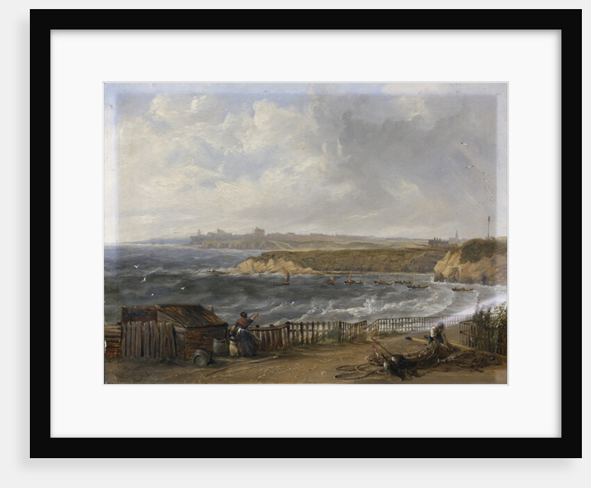 Cullercoats looking towards Tynemouth - Flood tide, 1845 by John Wilson Carmichael