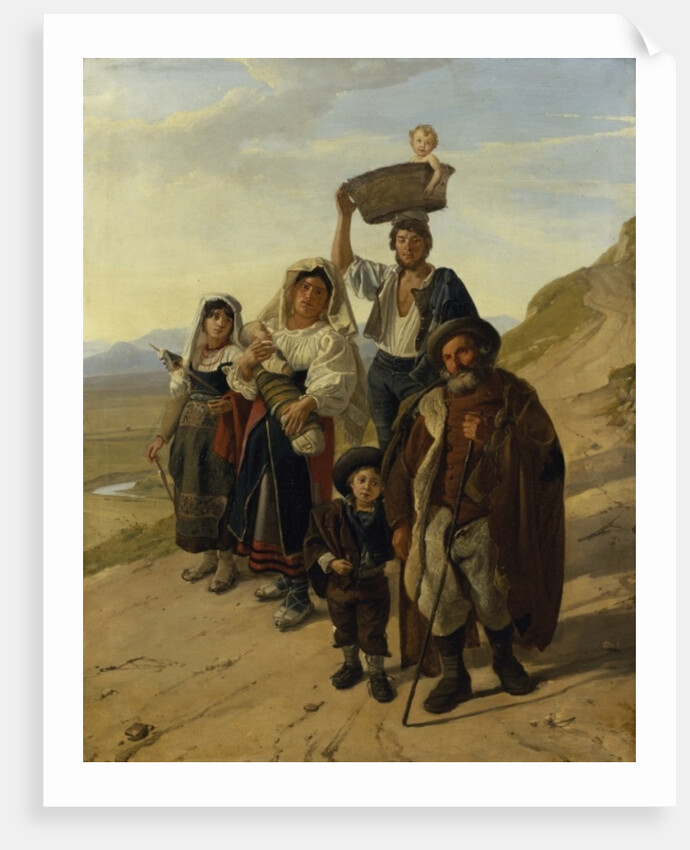 Italian Peasants at Albano by Franz Ludwig Catel