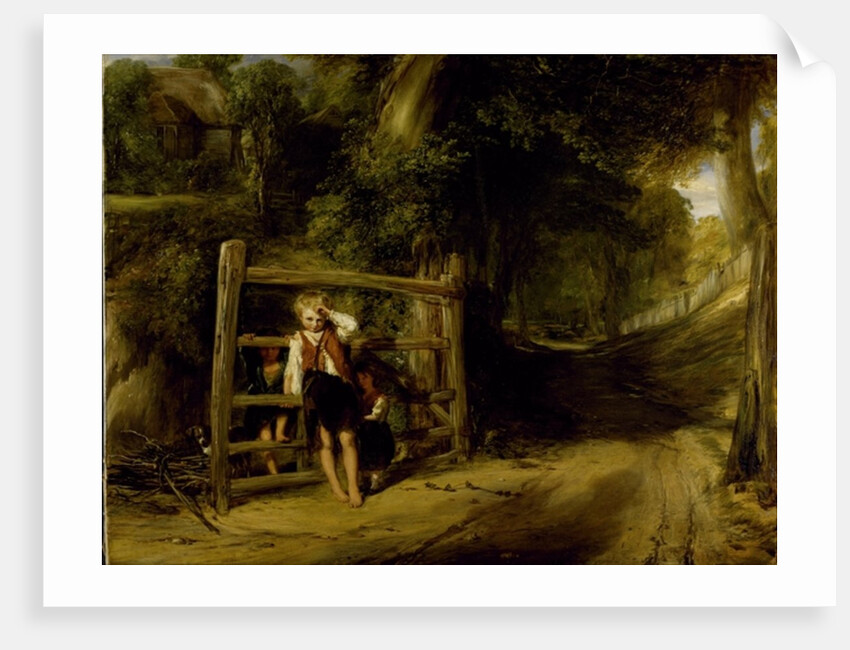 Rustic Civility or, 'Coming Events cast their shadows before them', c.1832 by William Collins