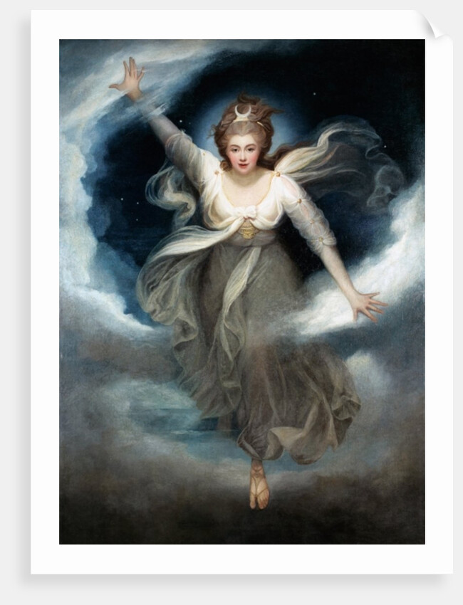 Georgiana as Cynthia from Spenser's 'Faerie Queene', 1781-82 by Maria Hadfield Cosway