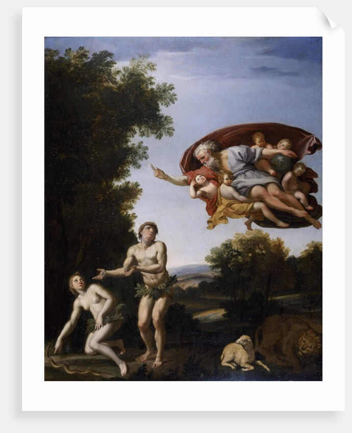 The Expulsion of Adam and Eve by Domenichino (1581-1641)