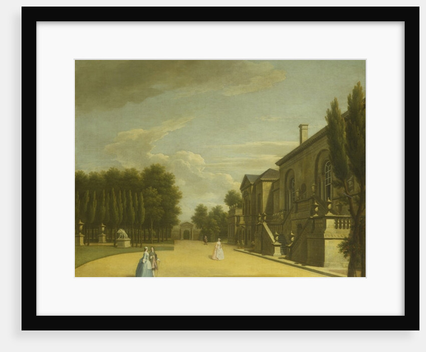 View of Chiswick Villa from the back to the Inigo Jones gate, 1742 by George Lambert