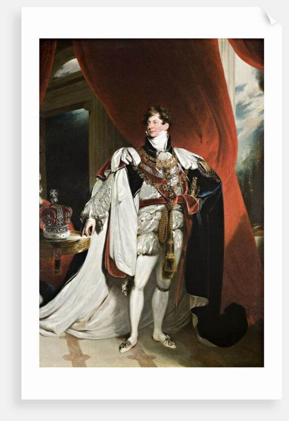 Portrait of King George IV, 1820-30 by Thomas (studio of) Lawrence