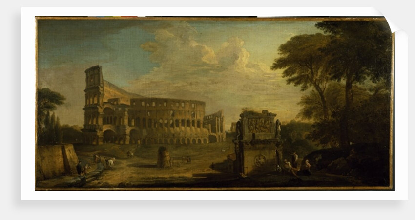 A view of the Colosseum, Rome by Giovani Paolo Panini