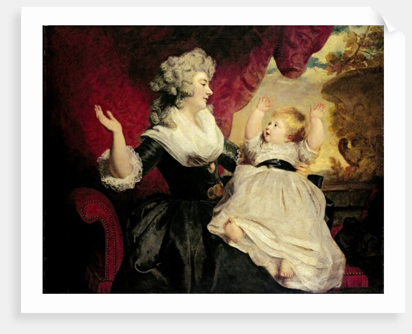 Georgiana, Duchess of Devonshire with her infant daughter Lady Georgiana Cavendish by Joshua Reynolds
