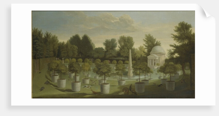 View of the Orange Tree Garden, Chiswick House by Pieter Andreas Rysbrack