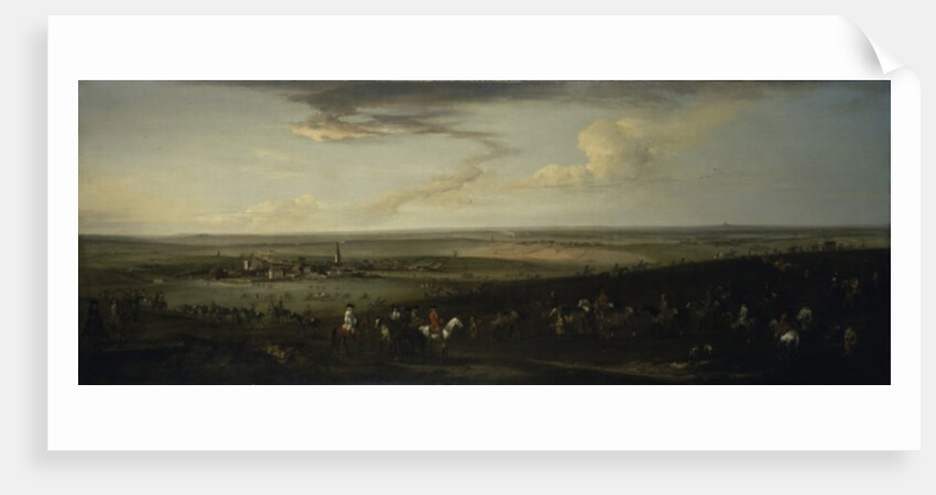 View of old Newmarket with the Watering Course on Warren Hill by Peter Tillemans