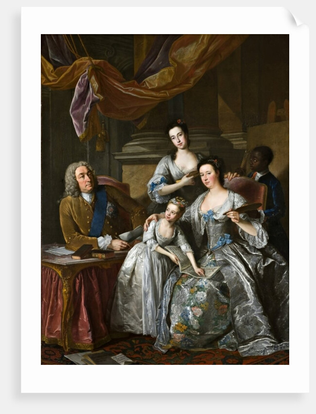 Richard Boyle, 3rd Earl of Burlington and 4th Earl of Cork, with his wife Dorothy Savile and their daughters by Jean-Baptiste van Loo