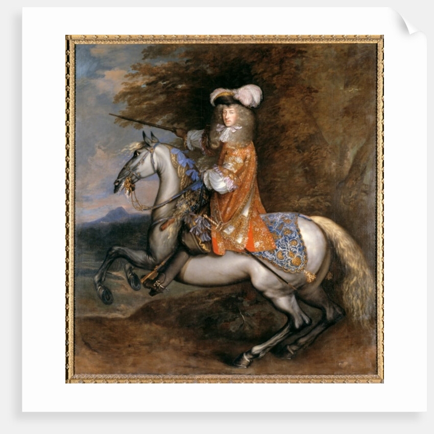 Lord William Cavendish, later 4th Earl and 1st Duke of Devonshire on horseback by Adam Frans van der Meulen