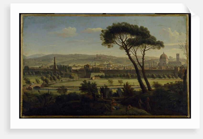 A view of Florence from the Bologna Road by Gaspar van Wittel