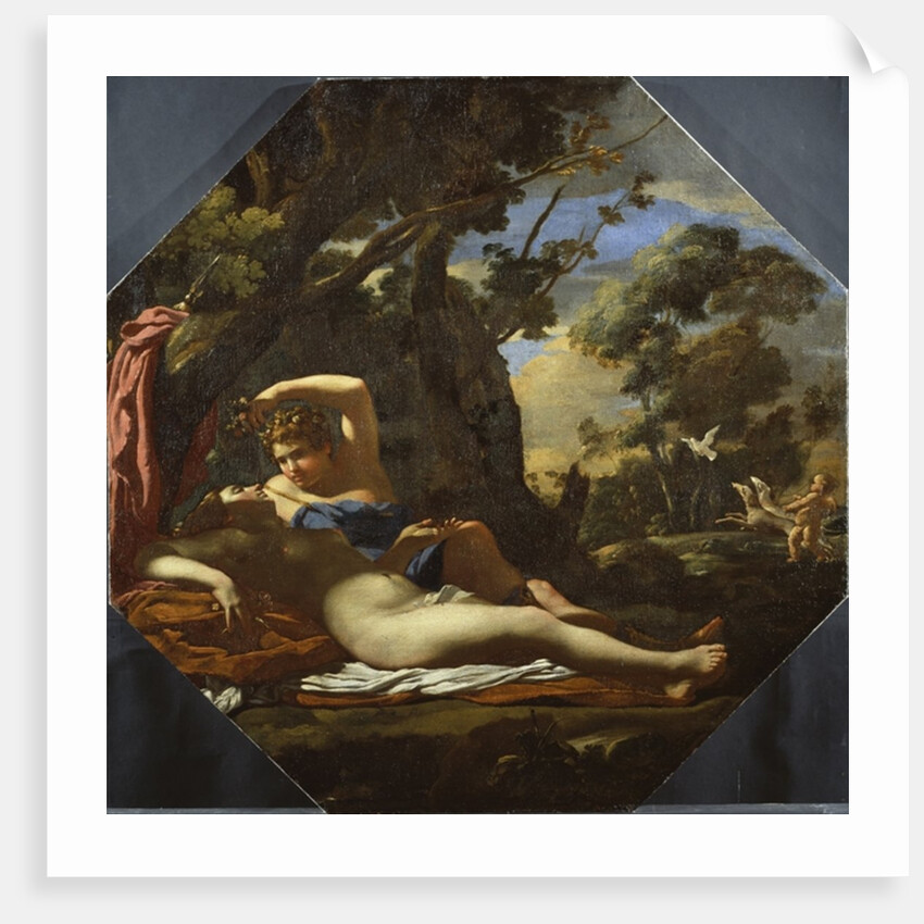 Venus and Adonis by Simon (circle of) Vouet