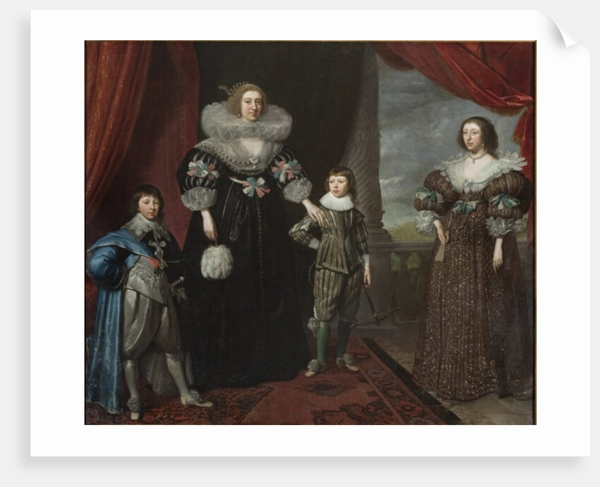 Christian Bruce, Countess of Devonshire, and her children, c. 1629 by Daniel Mytens
