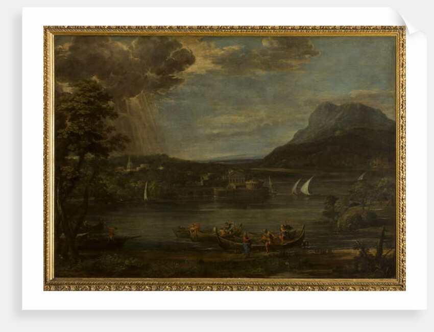 Landscape with the Calling of Saint Peter, 1620s by Pietro da (1596-1669) Cortona