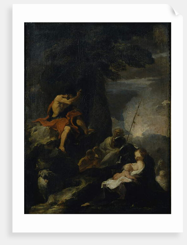 St. John the Baptist preaching in the wilderness by Pierre Louis Cretey or Cretet