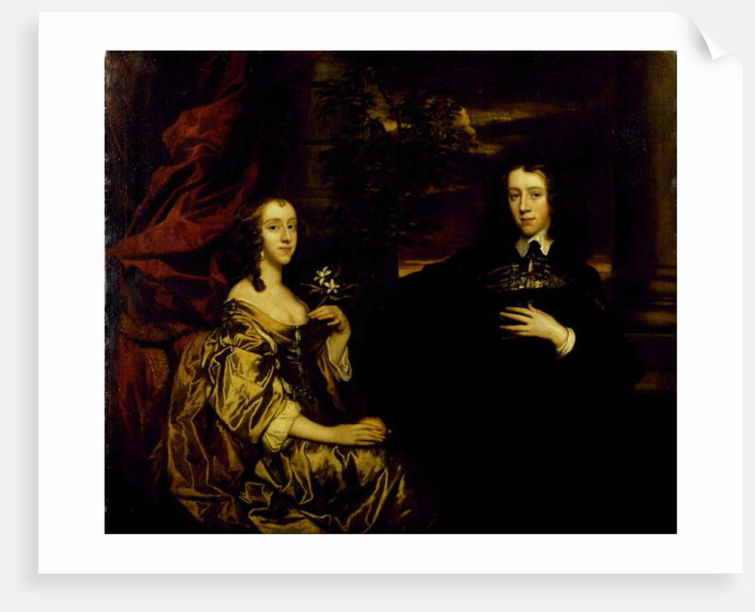 Portrait of a young gentleman and his wife, c.1655-58 by Peter Lely