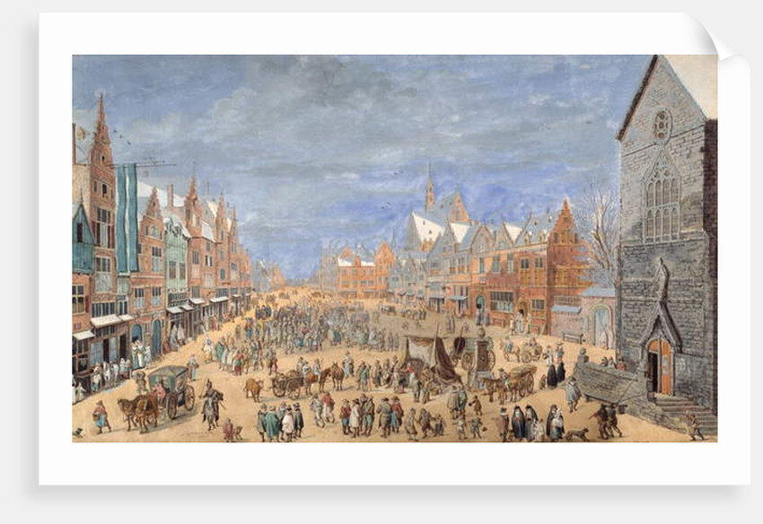 A village street with an inn in spring by Jan Brueghel